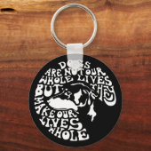 Het gehele leven - bw sleutelhanger (Voorkant)