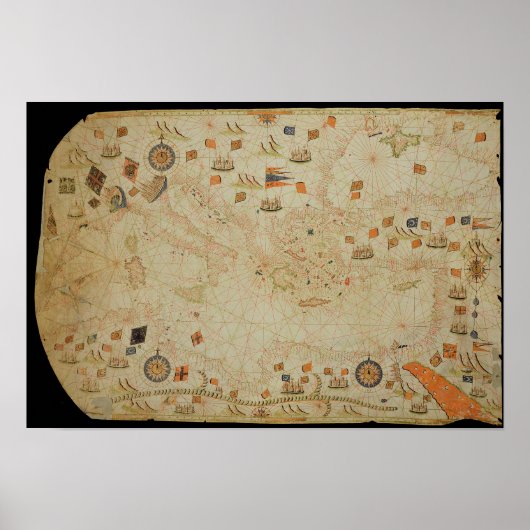 Het gehele Middellandse-Zeebekken Poster (Voorkant)