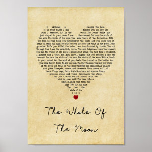 Het gehele moonhartzong Lyric Poster