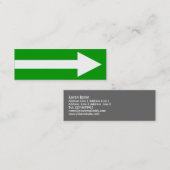 Het gehele punt II - groen, wit en grijs Mini Visitekaartje (Voorkant / Achterkant)