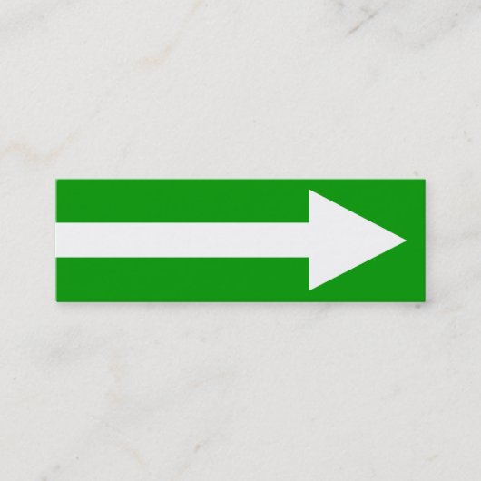 Het gehele punt II - groen, wit en grijs Mini Visitekaartje (Voorkant)