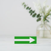 Het gehele punt II - groen, wit en grijs Mini Visitekaartje (Staand voorkant)