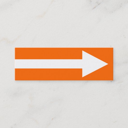 Het gehele punt II - Oranje, wit en grijs Mini Visitekaartje (Voorkant)