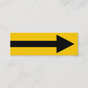 Het gehele punt II - zwart en ambergeel Mini Visitekaartje