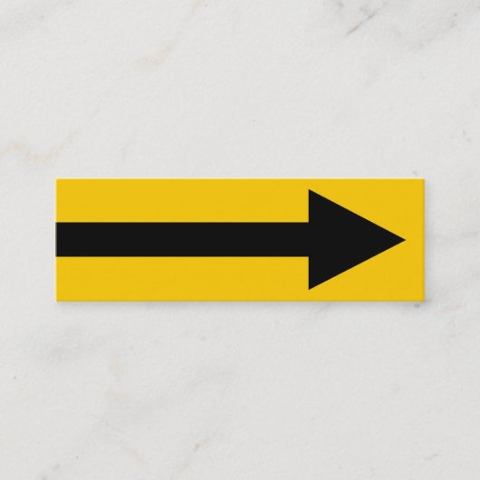 Het gehele punt II - zwart en ambergeel Mini Visitekaartje (Voorkant)