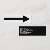 Het gehele punt II - zwart en wit Mini Visitekaartje (Voorkant / Achterkant)