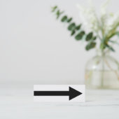 Het gehele punt II - zwart en wit Mini Visitekaartje (Staand voorkant)