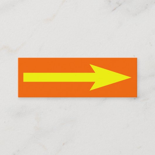 Het gehele punt - Oranje, geel en grijs Mini Visitekaartje (Voorkant)