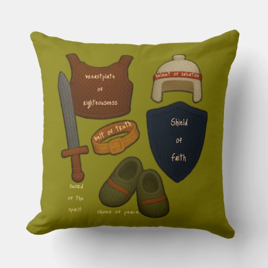 Het gehele wapenrusting garen look kussen (Voorkant)