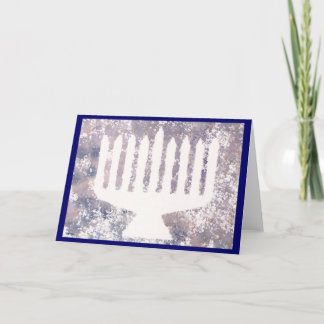 Het Geheugen Menorah van Hanukah Feestdagen Kaart