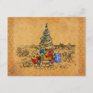 Het Geheugen van de kerstboom Feestdagenkaart