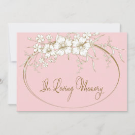 Het geheugen van de Levenaar Elegant Floral Gold M Kaart