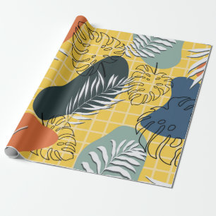 Het geheugen van de zomer naadloos patroon, abstra cadeaupapier