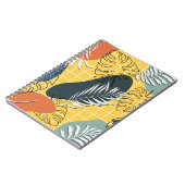 Het geheugen van de zomer naadloos patroon, abstra notitieboek (Linkerzijde)