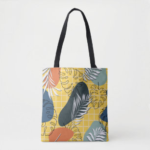 Het geheugen van de zomer naadloos patroon, abstra tote bag
