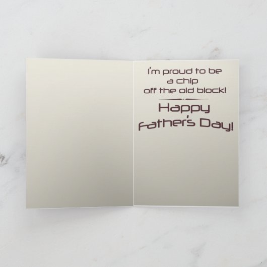 Het Geheugen van vaderdag Kaart (Binnen)
