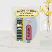 Het Geheugen van vaderdag Kaart (Gele Bloem)