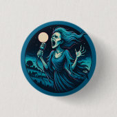 Het gehuil van de Banshee Ronde Button 3,2 Cm (Voorkant)