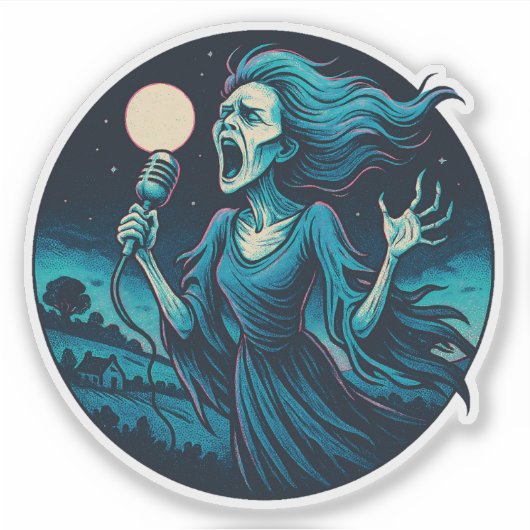 Het gehuil van de Banshee Sticker (Voorkant)