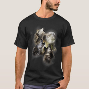 Het gehuil van de Moon Wolves Wolf Animal T-Shirt