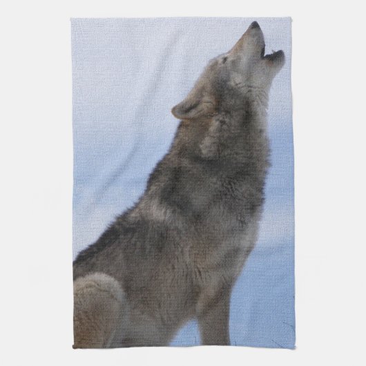 Het Gehuil van de wolf Theedoek (Verticaal)