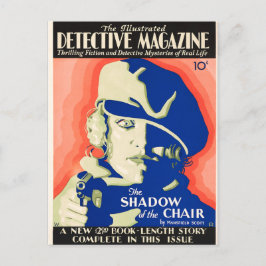 Het geïllustreerde detectivetijdschrift Crime Noir Briefkaart