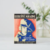 Het geïllustreerde detectivetijdschrift Crime Noir Briefkaart (Staand voorkant)