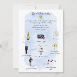 Het geïllustreerde Programma van de Uitnodiging va