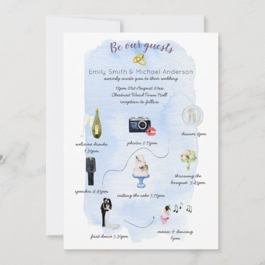 Het geïllustreerde Programma van de Uitnodiging va (Voorkant)