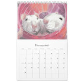 Het geïllustreerde Rat Portret Kalender (Feb 2027)