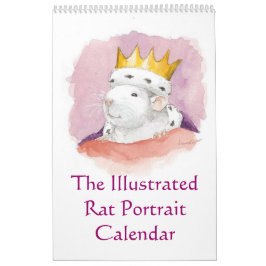 Het geïllustreerde Rat Portret Kalender