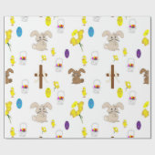 Het geïllustreerde verpakkende document van Pasen Cadeaupapier (Vlak)