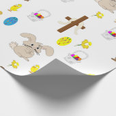 Het geïllustreerde verpakkende document van Pasen Cadeaupapier (Hoek)