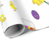 Het geïllustreerde verpakkende document van Pasen Cadeaupapier (Rol Hoek)