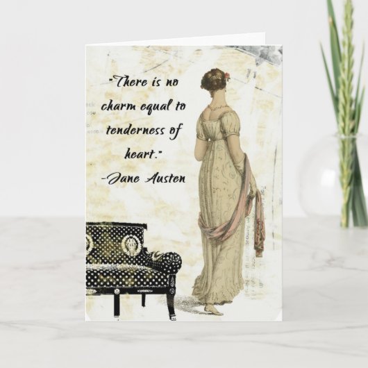 Het Geïnspireerde Ontwerp van Jane Austen Kaart (Voorkant)