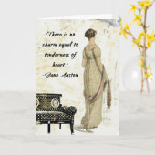Het Geïnspireerde Ontwerp van Jane Austen Kaart (Gele Bloem)