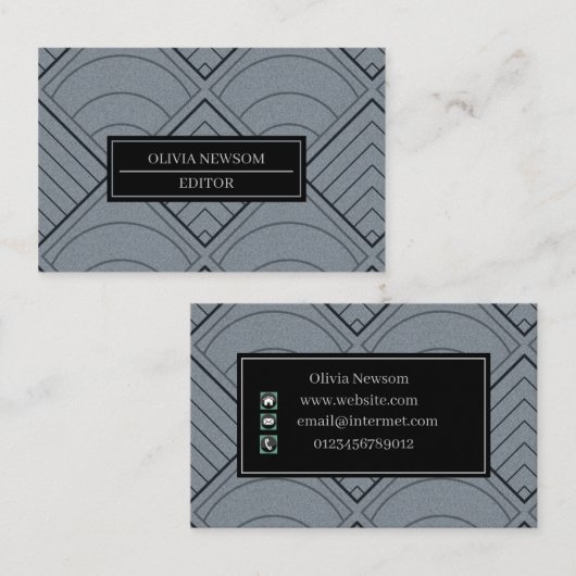 Het geïnspireerde Visitekaartje van 1920 (Voorkant / Achterkant)