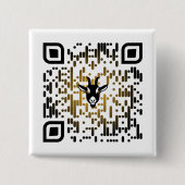 Het geitennetwerk - QR-code - Pin Vierkante Button 5,1 Cm (Voorkant)