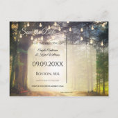 Het gekanaliseerde Bos bewaart het Briefkaart van (Achterkant)