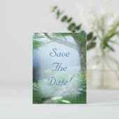 Het gekantelde bos van Woodland bewaart de Datum W Aankondigingskaart (Staand voorkant)