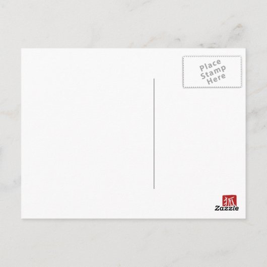 Het gekke briefkaart van de Hoedenmaker (Achterkant)