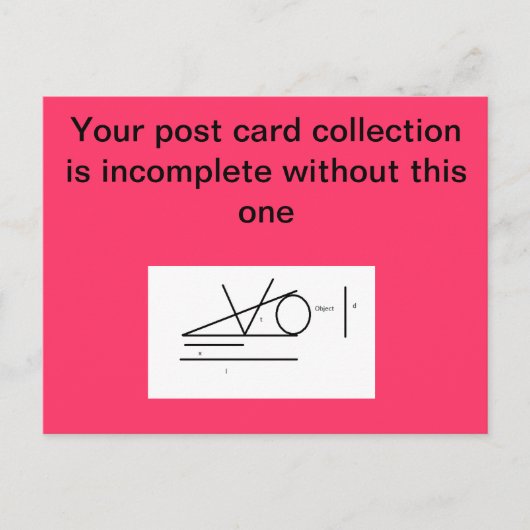 Het gekke briefkaart van de Rand van de wig (Voorkant)