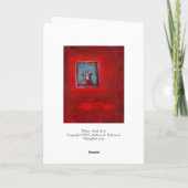 Het Gekke droevige verstoorde emotionele art. van Feestdagen Kaart (Achterkant)