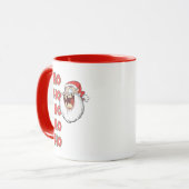 Het gekke Lachen van de Kerstman Mok (Voorkant links)