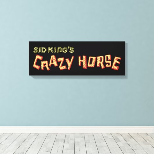 het gekke paard van sid koning canvas afdruk (Insitu (Houten vloer))