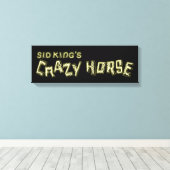 het gekke paard van sid koning canvas afdruk (Insitu (Houten vloer))