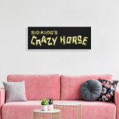 het gekke paard van sid koning canvas afdruk (Insitu (Woonkamer))