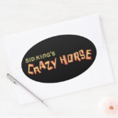 het gekke paard van sid koning ovale sticker (Envelop)