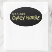 het gekke paard van sid koning ovale sticker (Tas)