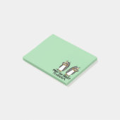 Het gekke Pinguïn grafische ontwerp is smakelijk Post-it® Notes (Schuin)